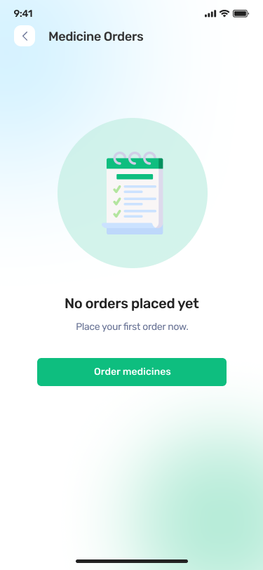 27_Medicine orders screen